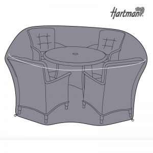 Hartman Heritage 4 Seat Round Dining Set Protective Garden Furniture Cover