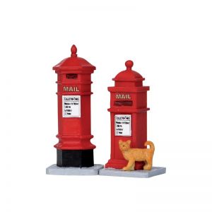 Lemax 'Victorian Mailboxes' Figurine Set