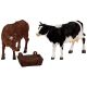 Lemax Feeding Cow & Bull (Set of 3) - Figurine Set