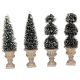 Lemax Cone-Shaped & Sculpted Topiaries (Set of 4) - Accessory