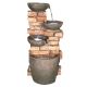 Aqua Creations - 4 Bowls on Brick Wall Water Feature