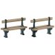 Lemax Double Seated Bench (Set of 2) - Accessory