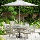 Hartman Berkeley 6 Seater Garden Dining Set with Parasol