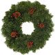 Berry & Cones Artificial Christmas Wreath