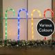 Festive Candy Cane Stake Light - 4 Pack - Various Colours
