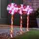 Festive Lollipop Pathfinder Stake Lights - 3 Pack