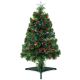 Fibre Optic Christmas Tree with Red Berries - 80cm (2.6ft)
