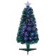 Slim Fibre Optic & LED Christmas Tree - 2.6ft (80cm)