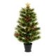 Fibre Optic Christmas Tree with Flashing LEDs - 2.6ft