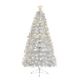 White Fibre Optic Christmas Tree with Snowflakes - 4ft