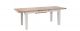 Chalked Oak/Grey Extending Dining Table - Oak Furniture