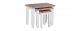 Chalked Oak/Grey Nest Of 3 Tables - Oak Furniture