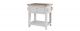 Chalked Oak/Grey Small Granite Top Kitchen Island Unit - Oak Furniture