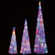 Premier Set of 3 Multicoloured Lit Soft Acrylic Pyramids 45 - 60 - 90 cm