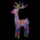 Premier Multicoloured Lit Soft Acrylic Reindeer 1.1 m
