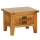 Small Oak 2 Drawer Coffee Table - Oak Furniture