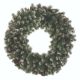 Frosted Wreath With Cones Artificial Christmas Wreath 