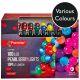 Premier Decorations - 100 LED Pearl Berry Christmas Lights - Colour Choice