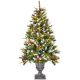 Pre Lit Potted New Jersey Spruce Artificial Christmas Tree - 5ft