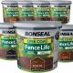 Ronseal - One Coat Fence Paint - 5L Medium Oak 