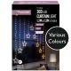 Star LED Silver Pin Wire Curtain Lights - Colour Choices