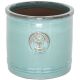 Heritage Turquoise Cylinder Pot Planter