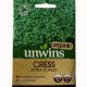 Unwins Organic Cress Extra Curled - Cress Seeds