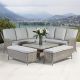 Venice Coner Modular Set with Adjustable Table